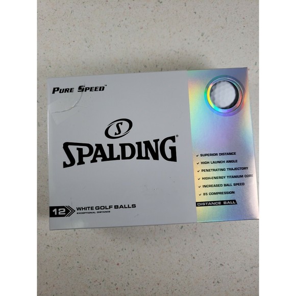 Spalding Pure Speed Golf Balls White Exceptional Distance New Sealed - Picture 2 of 10